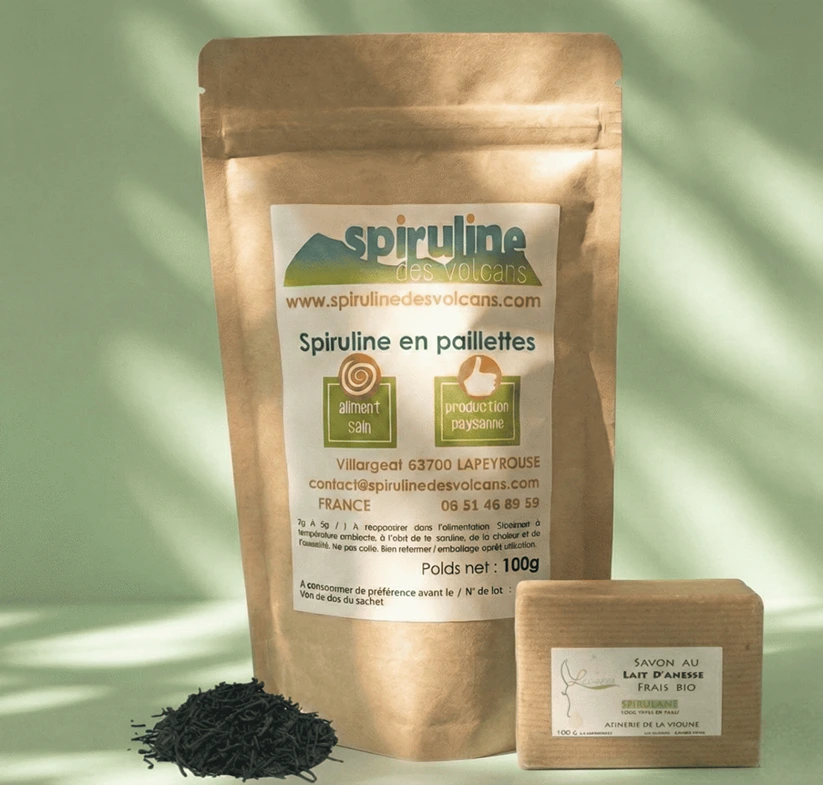 Pack Paillettes 100g + Savon Spirul'âne