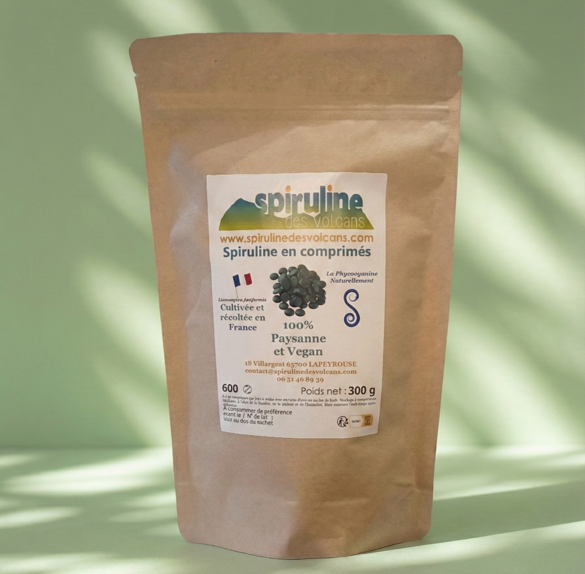 Spiruline en comprimés - 100g à 1kg